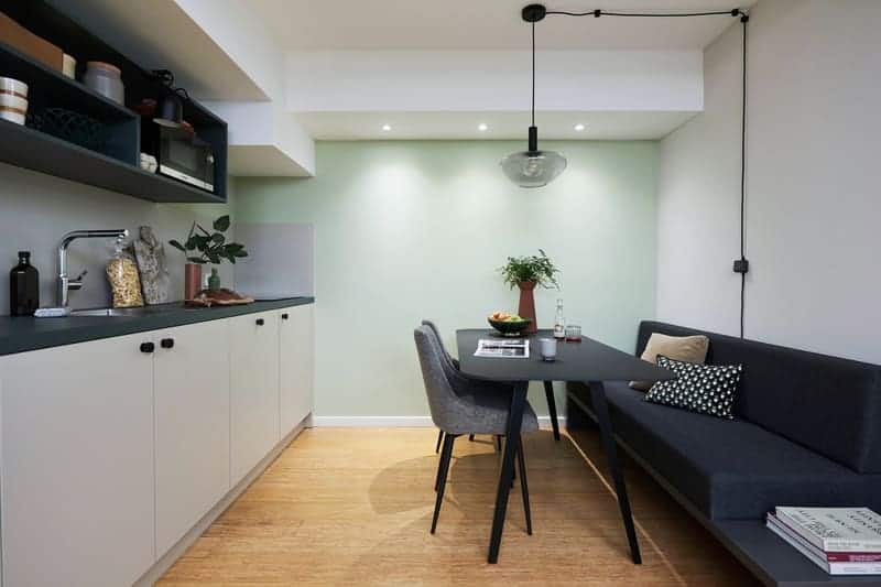 Kitchen and dining area in The Bloom Homes C